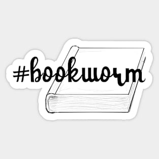 #bookworm Sticker